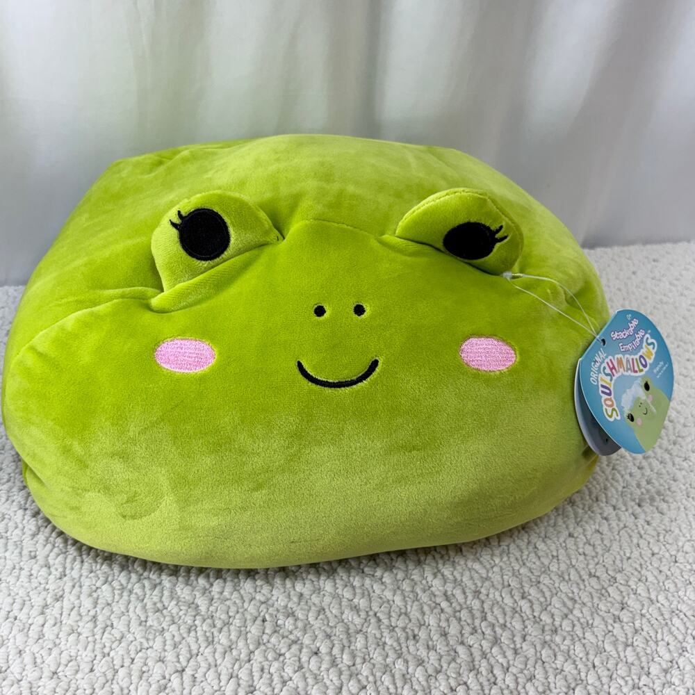 Wendy The Green Frog Squishmallow Stackable 12” Plush Toy Stuffed Animal New